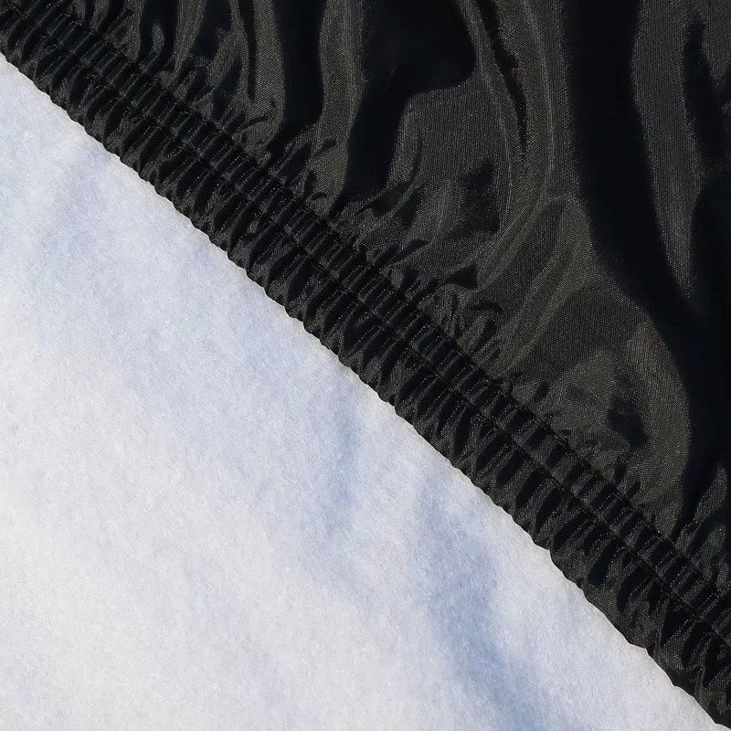 Coverado Car Cover Waterproof All Weather SUV - Coverado Black Car Cover Hail Protection with Zipper Door, Cotton Backing Snowproof UV Protection Windproof, Universal Fit for SUV (191"-205") - Image 4