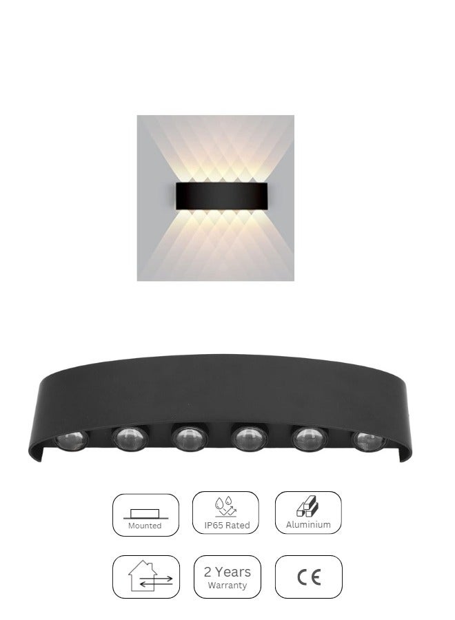 Target Modern 12W LED Wall Light Black - Image 3