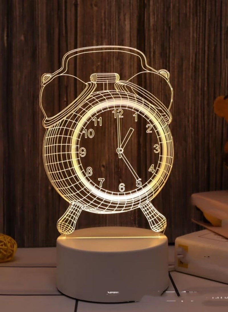 Loquat Creative 3D Nightlight Various Holiday Gifts USB Acrylic LED Ambience Sleeping Bedside Lamp 16 Kinds Of Color Touch Keys 