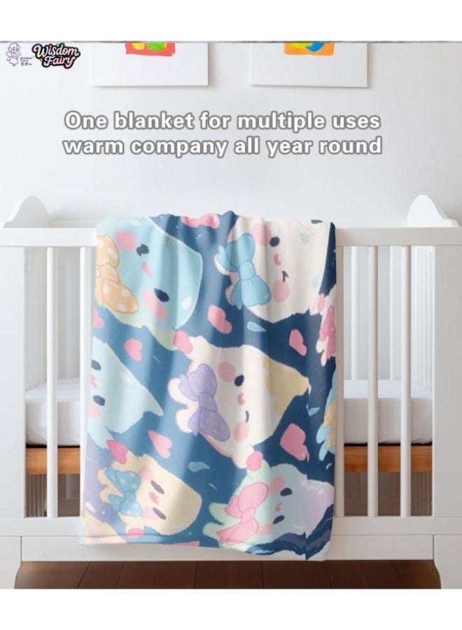 general Wisdom Fairy (latest) flannel thin blanket (warm and comfortable, suitable for sleep, game use, dust and sandproof) 150cm*200cm - 44 - Image 1