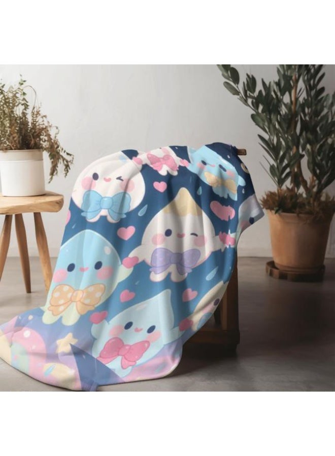 general Wisdom Fairy (latest) flannel thin blanket (warm and comfortable, suitable for sleep, game use, dust and sandproof) 150cm*200cm - 44 - Image 3