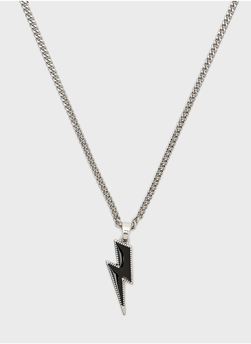 Seventy Five Lightning Bolt Pendant Necklace  - Image 2