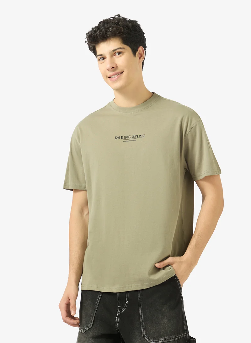 ريبلز مع نمشي Mens Drop Shoulder T-shirt