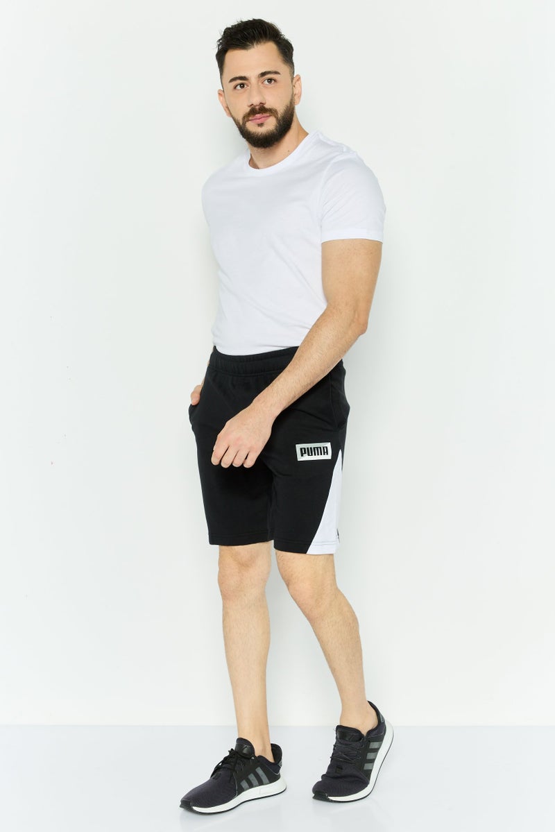 PUMA شورتات تدريب رياضية للرجال مع حبل سحب، أسود - Image 4