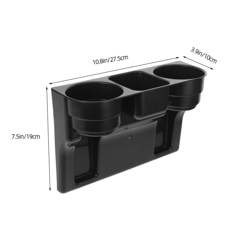 2pcs Car Water Cup Holder Seat Gap Organizer Plastic Insert For Front Storage - Image 3