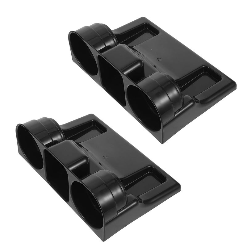 2pcs Car Water Cup Holder Seat Gap Organizer Plastic Insert For Front Storage - Image 2