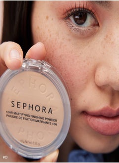 SEPHORA Sephora Collection 12Hr Mattifying Finishing Powder – Oil-Control Compact Powder in 03 Light Neutral (10g) for Shine-Free, Long-Lasting Wear  - Image 2