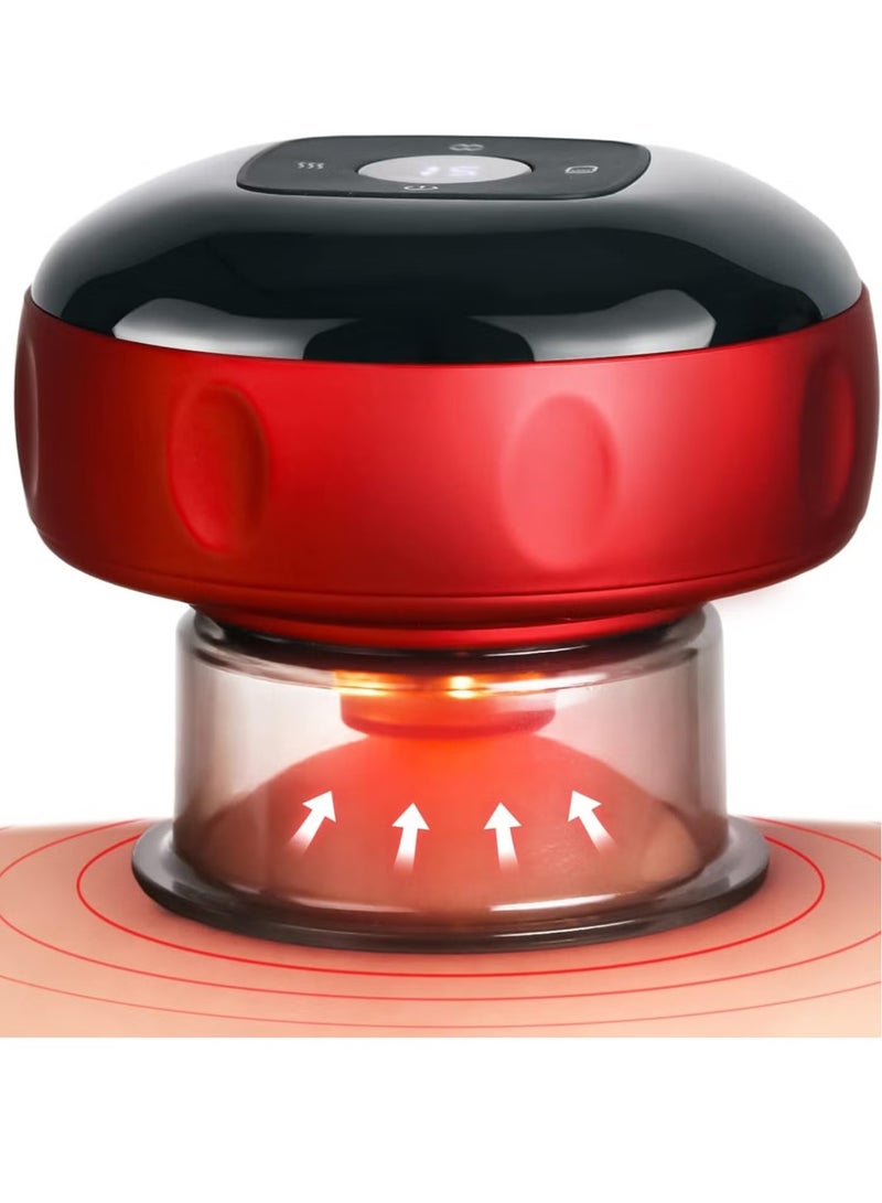 ELTRAZONE Smart Dynamic Cupping Therapy Set – 4-in-1 Vacuum Massage Device with Gua Sha  Cellulite Treatment – 12-Level Suction  Heat for Deep Tissue Massage, Muscle Recovery  Pain Relief – Red Light Therapy - Image 1