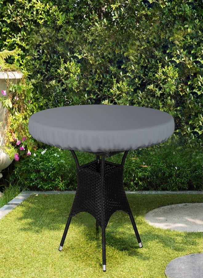 Covers & All Round Table Top Cover 12 Oz - Customize Your Cover with Any Size - 100% Weather Resistant Outdoor Table Cover with Air Pocket and Elastic for Snug Fit (30" Dia x 4" H, Grey) - Image 5