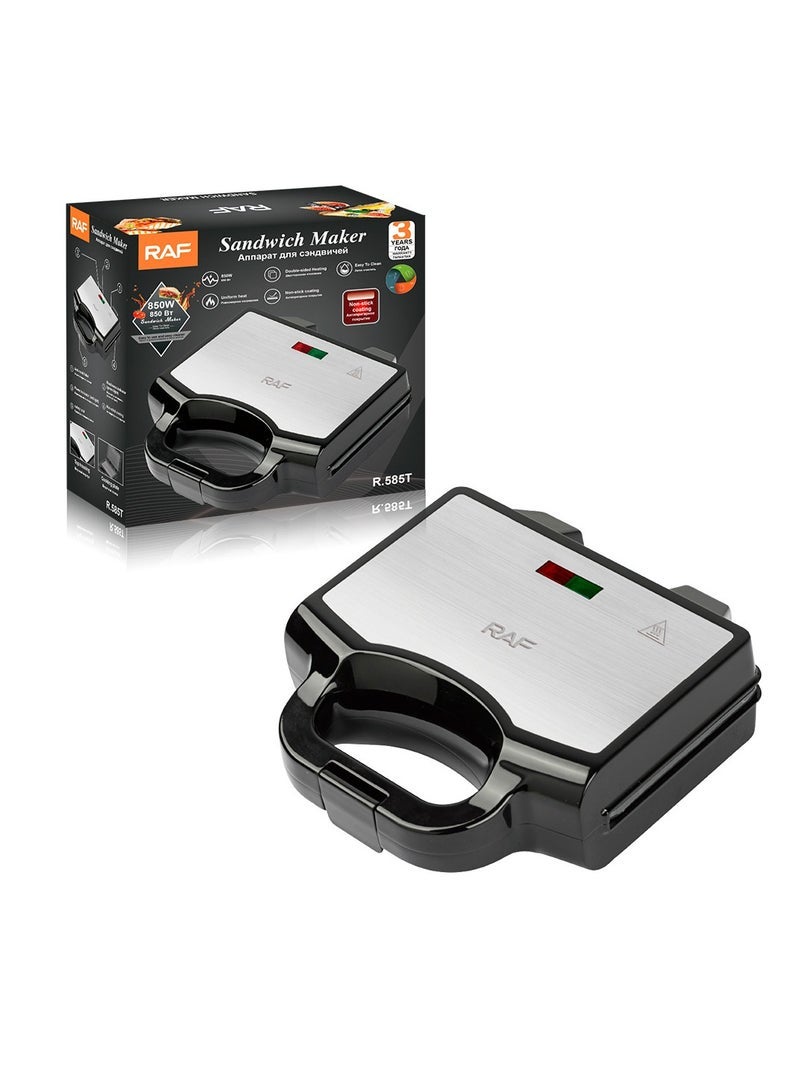 آر إيه أف ماكينة ساندويتش تسخين منزلية على الوجهين ماكينة إفطار متعددة الوظائف ماكينة الخبز - Image 2