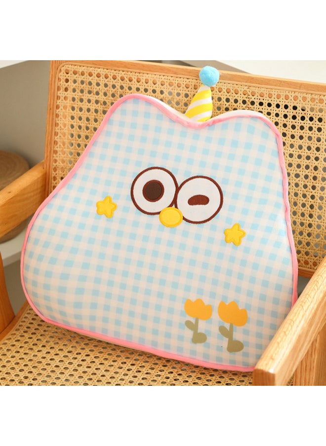 Generic - Dopamine Cartoon Waist Back Memory Foam Chair Cushion Sofa Office Cushion Cute Waist Protection Bedside Non-slip Backrest-Specifications:Colorful Polka Dots-Color:40*38*12cm 0.22kg - Image 1
