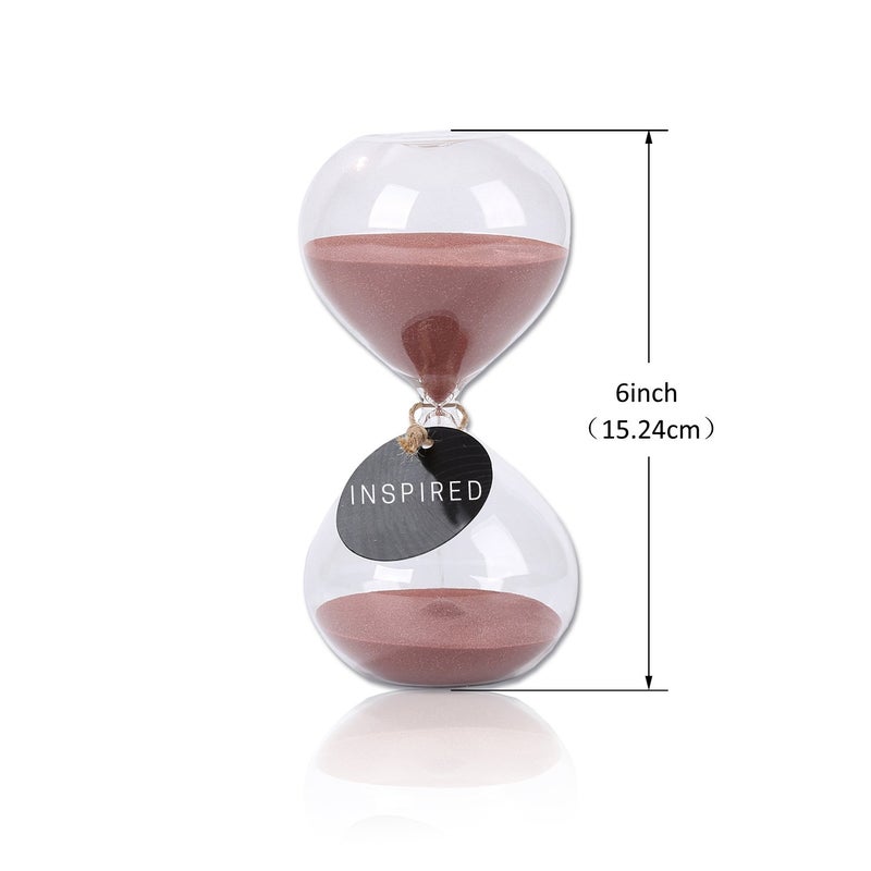 SWISSELITE Puff Sand Timer, Hourglass Sand Timers, Inspired Glass for Home, Desk, Office Decor - Image 3