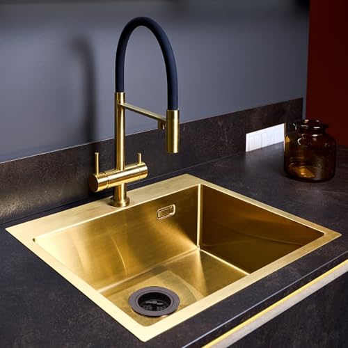 Westbrass غرببرس D213-12 3-1/2" صمولة جناح كبيرة على طراز التواء لمصفاة حوض المطبخ، برونز مصقول - Image 3