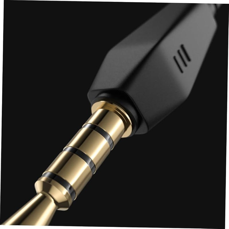 Nuobesty Wired Earphone with Mic Powerful Bass Ergonomic Secure Headset Transparent Black - Image 4