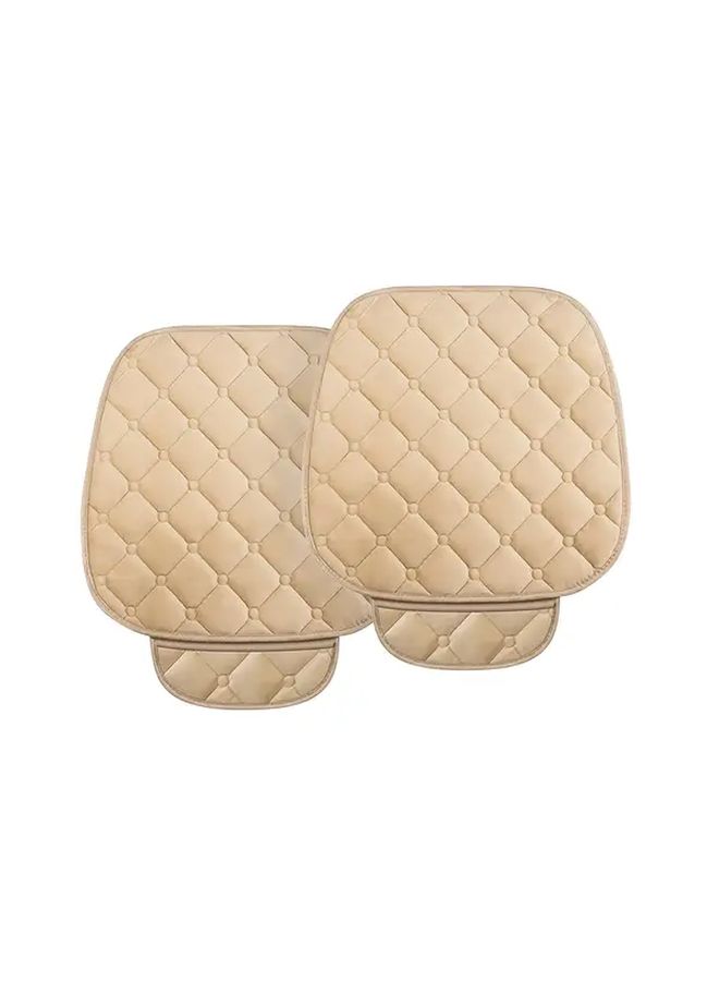 Black Universal Car Seat Cushion With Storage Pockets Removable Cover Medium Firmness - Image 4
