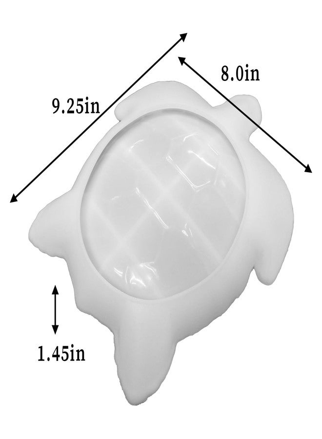 Wehous Texture Turtle Tray Resin Mold, Storage Tray Silicone Molds for Epoxy Resin, Creative Marine Animal Container Jewelry Holder Trinket Plate Mold Turtle Concrete Clay Craft Halloween Home Decor - Image 3