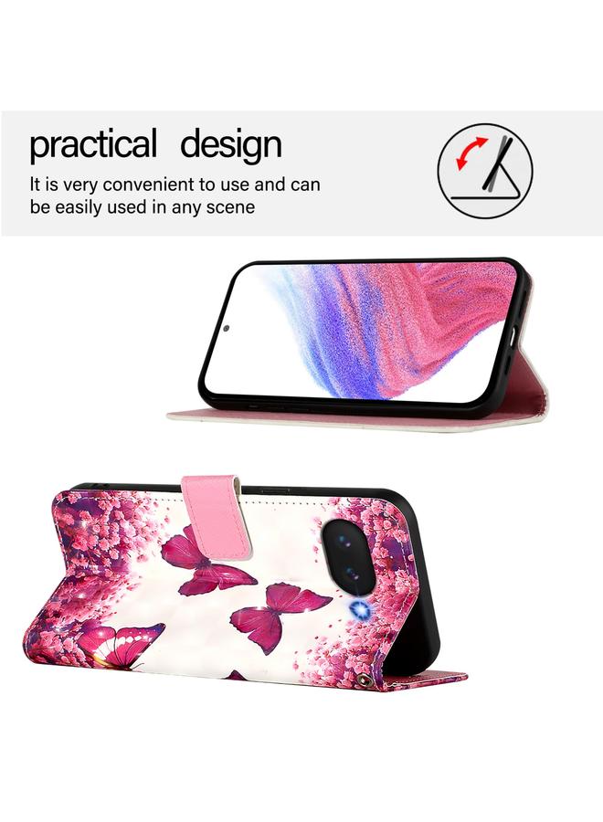 S-TOP Case For Google Pixel 9a 3D Painting Horizontal Flip Leather Phone Case - Image 3