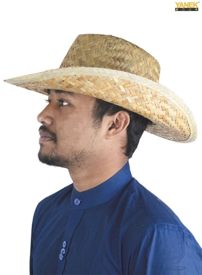 YANEK قبعة رعاة البقر المصنوعة من القش - Image 3