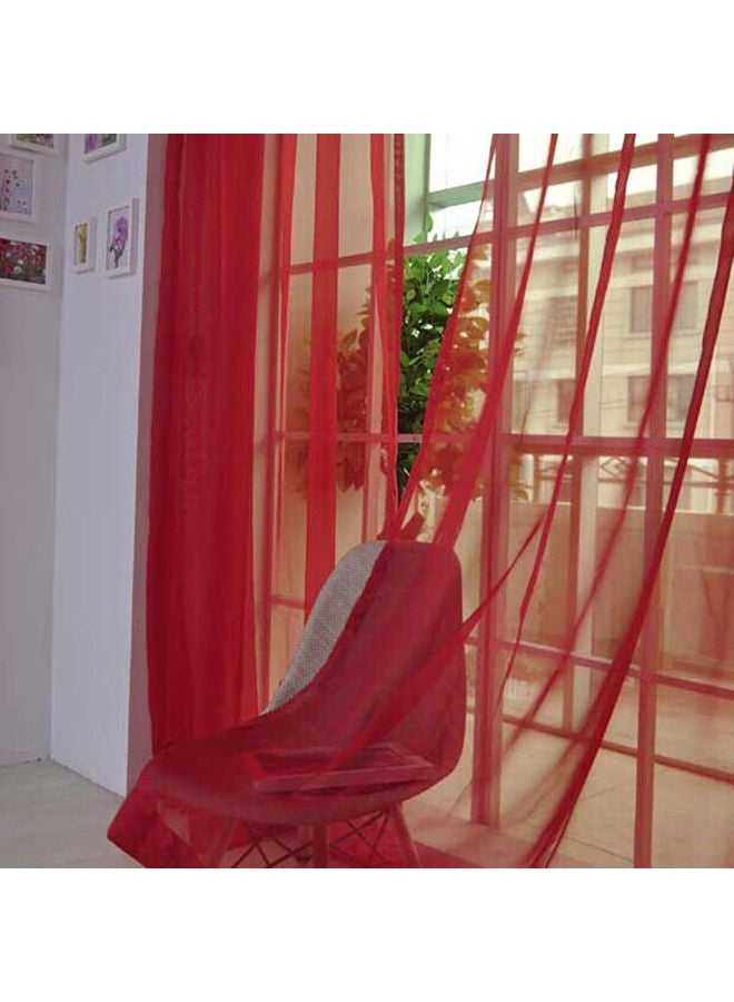 NIBEMINENT Living Room Window Curtain Red 35x2x20centimeter - Image 3