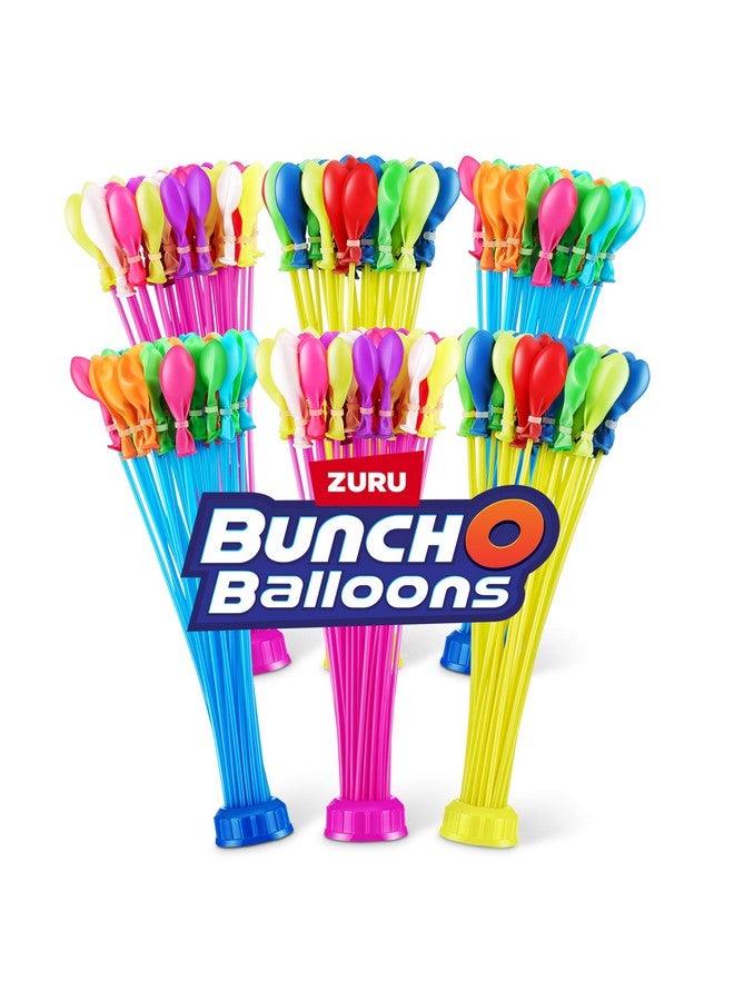 بانش أو بالون مجموعة بالونات Bunch O Balloons Crazy Colour 200+ بالون مائي سريع التعبئة ذاتي اللحام (عبوة من 6 قطع) - مطاط، متعدد الألوان - Image 1