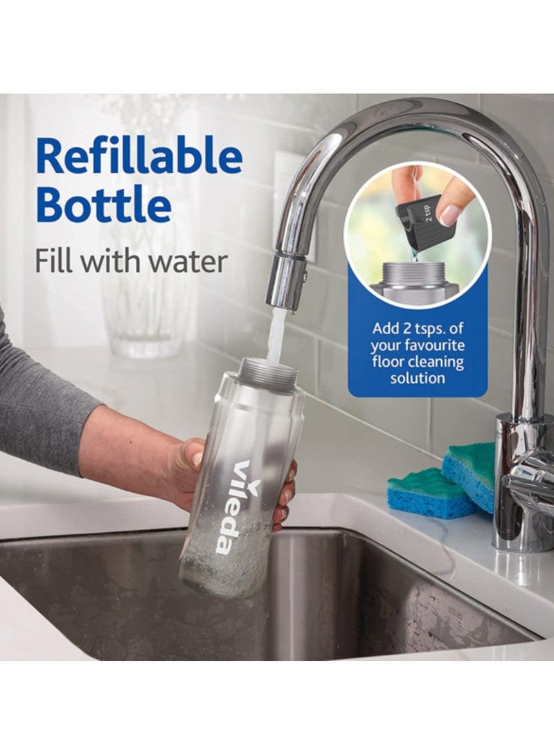 Vileda 1-2 Spray Max System Spray Mop - Efficient Cleaning with Refillable Spray System - Image 4