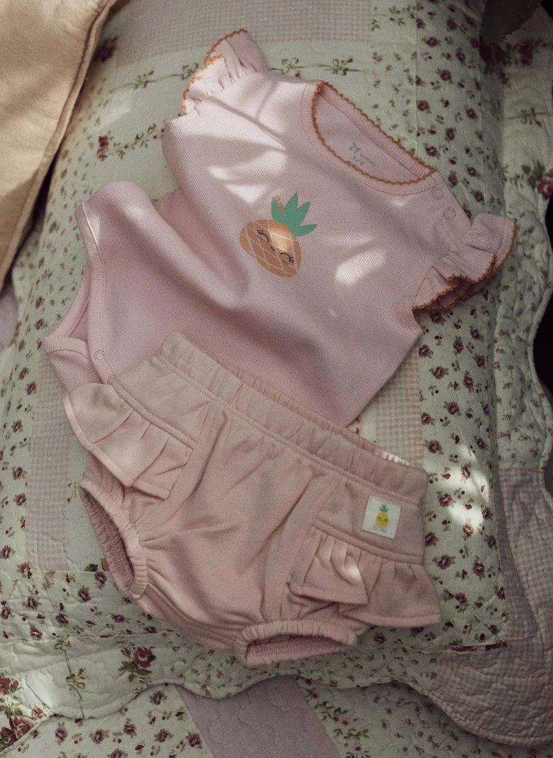 Zippy Bloomers with Ruffles for Newborn Baby Girls, Pink