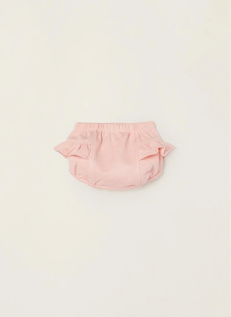 Zippy Bloomers with Ruffles for Newborn Baby Girls, Pink
