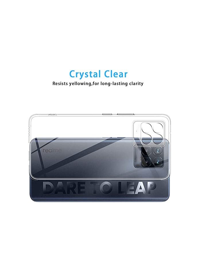 For Realme 8i Transparent Tpu Silicone Back Cover , Anti Yellowing And High Protective From Shocks Compatible For Realme 8i (6.6'') (Transparent) - Image 4
