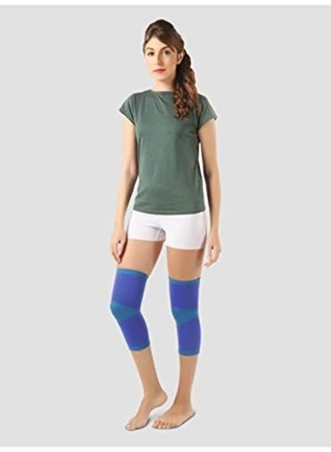 Premium Knee Cap Support Sleeves (Pair) - High Compression Elastic Brace for Pain Relief, Arthritis & Running - Superior Quality for Men & Women - Image 1