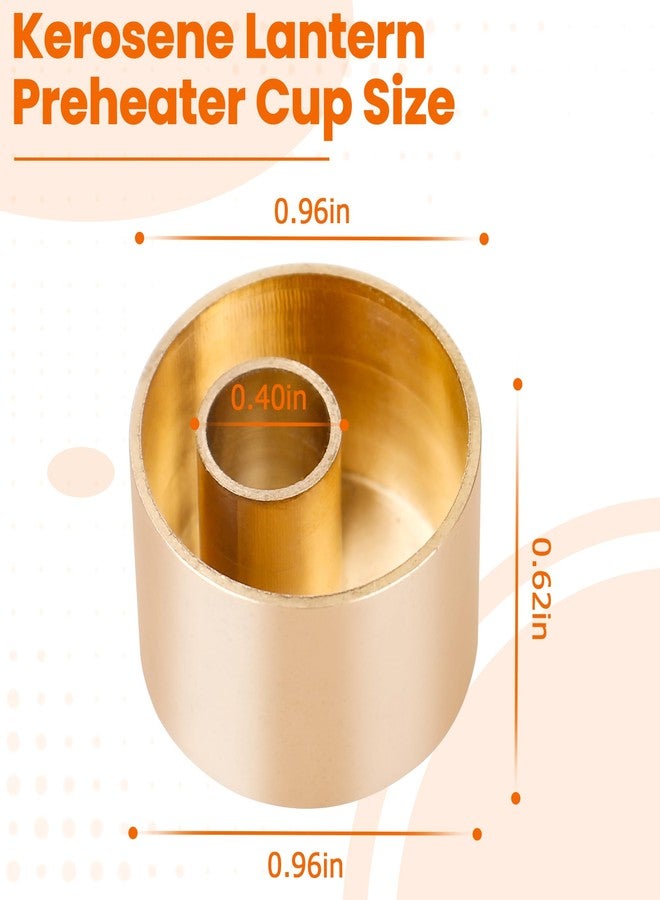 LVACODV Kerosene Lantern Preheater Cup for Coleman Lanterns - Brass Lantern Accessory, Fits Coleman Lantern Parts (Part Number 2015101) - Image 2