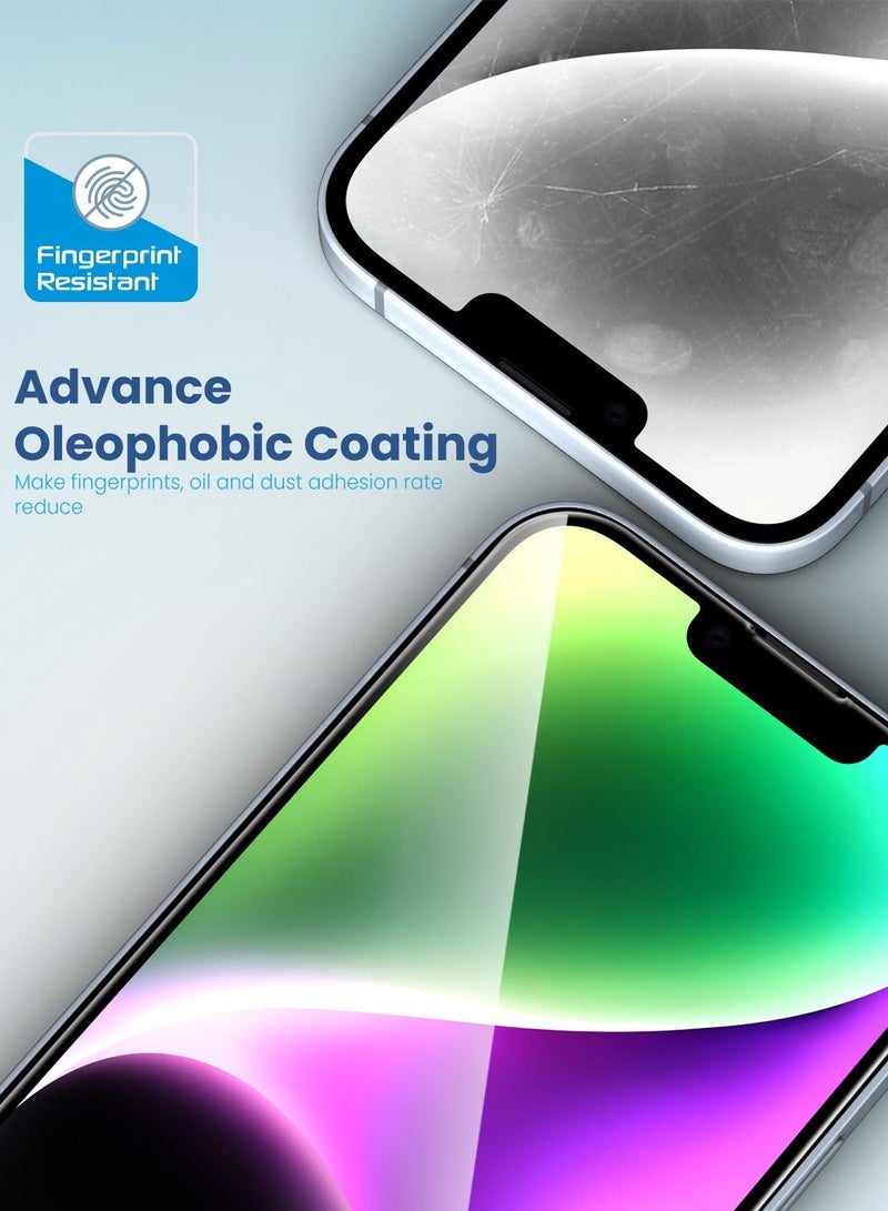 Remson واقي شاشة Remson Glass Guard Pro + 9H من الزجاج المقوى للخصوصية بتغطية كاملة مع أداة تثبيت المحاذاة التلقائية مصمم لهاتف iPhone 14 مقاس 6.1 بوصة - Image 4