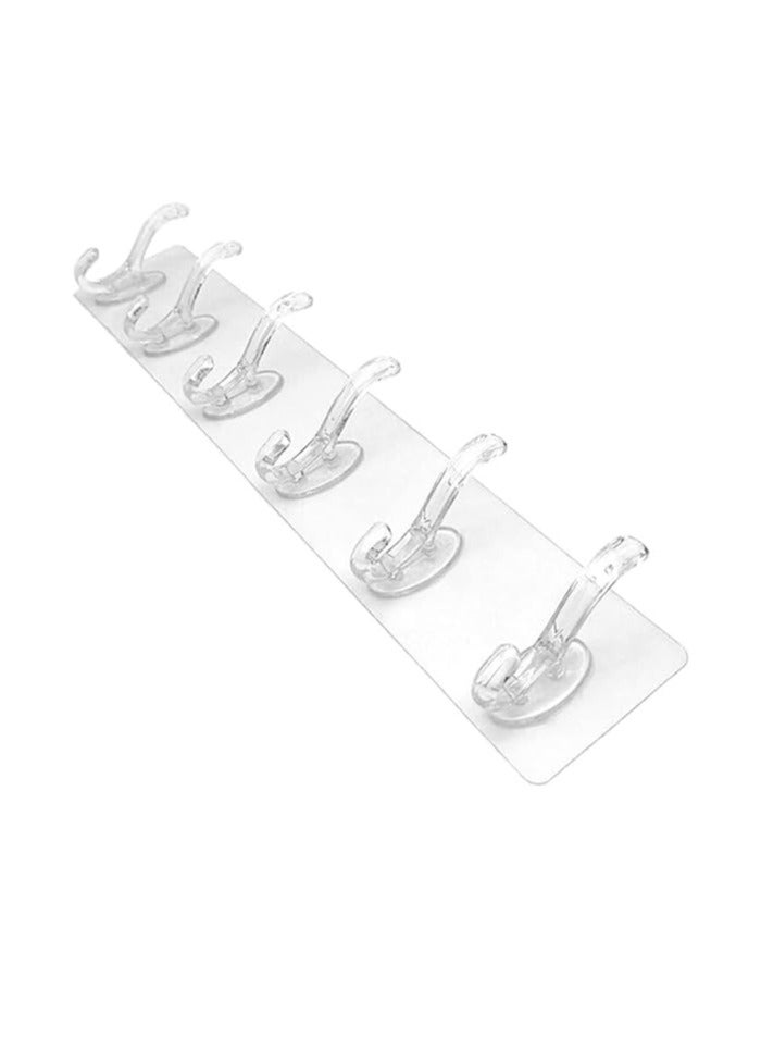 6 Hook Flexible Silicone Stick Hanger 40Cmx8Cm  - Image 3