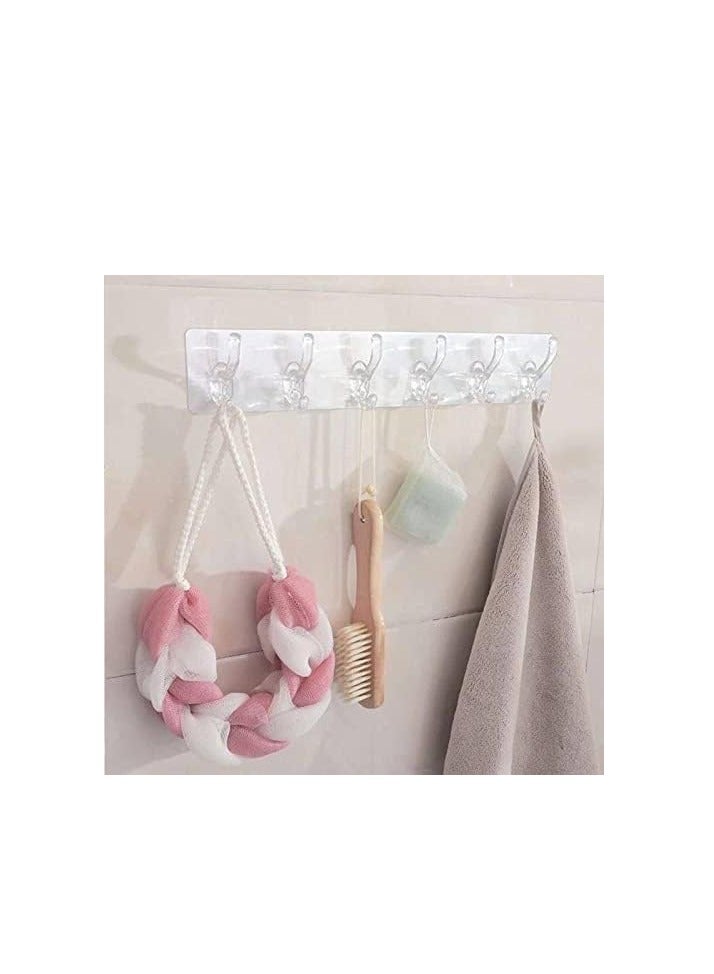 6 Hook Flexible Silicone Stick Hanger 40Cmx8Cm  - Image 1