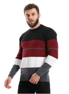 Caesar Wool Mens Pullover With Multi Design  - Image 3