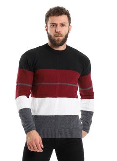 Caesar Wool Mens Pullover With Multi Design  - Image 1
