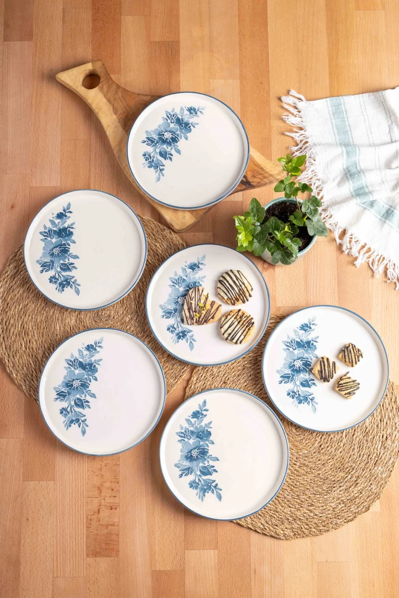 FH finehome Sprig 6 Piece Cake Set 20CM