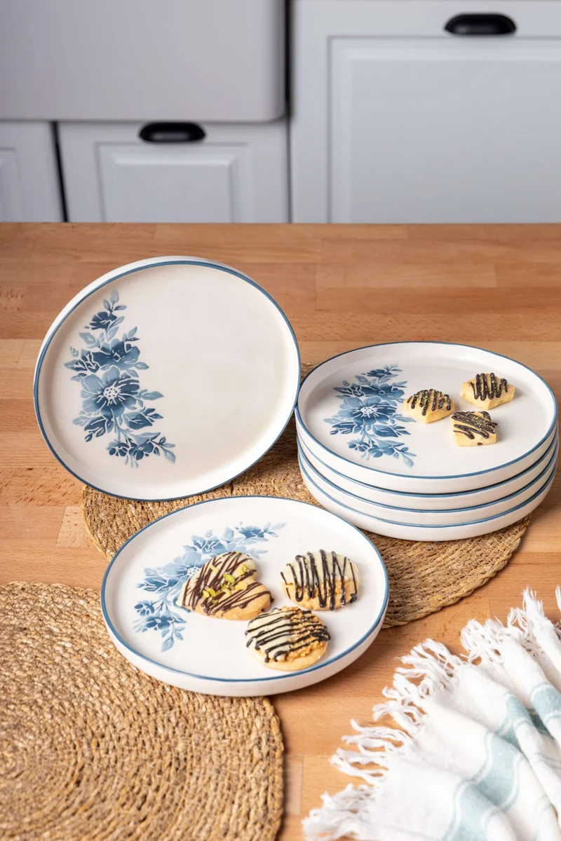 FH finehome Sprig 6 Piece Cake Set 20CM