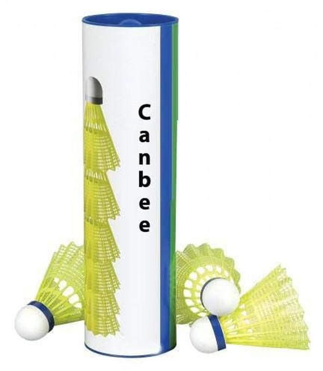 Canbee Kids Plastic Shuttle Cock Pack of 6 Green - Image 1