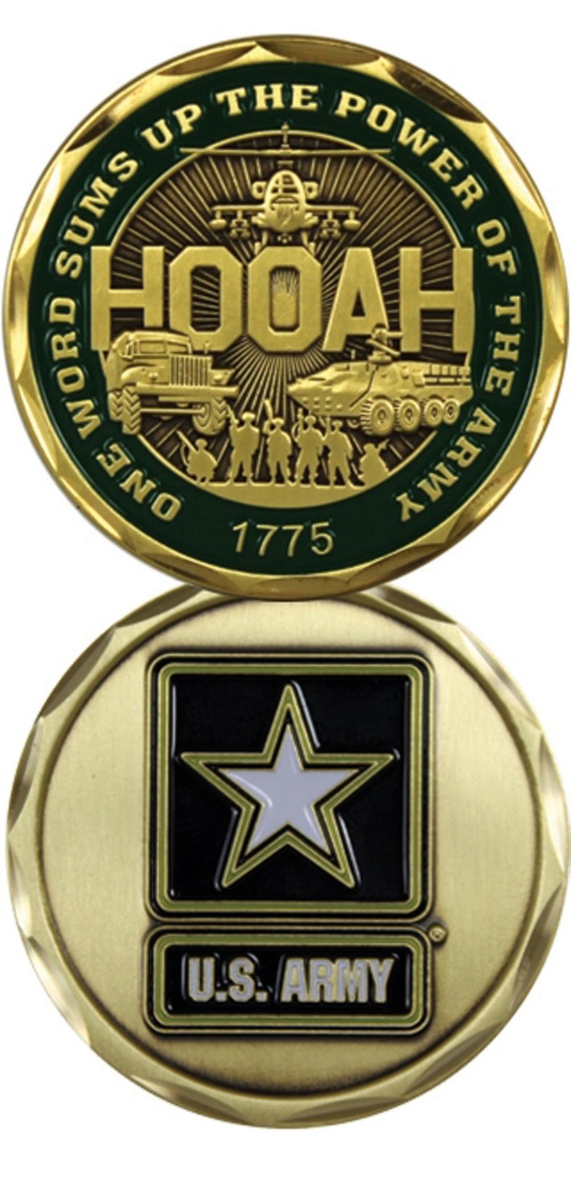 Eagle Crest U.S. Army / One Word HOOAH! - Challenge Coin 3119 - Image 3