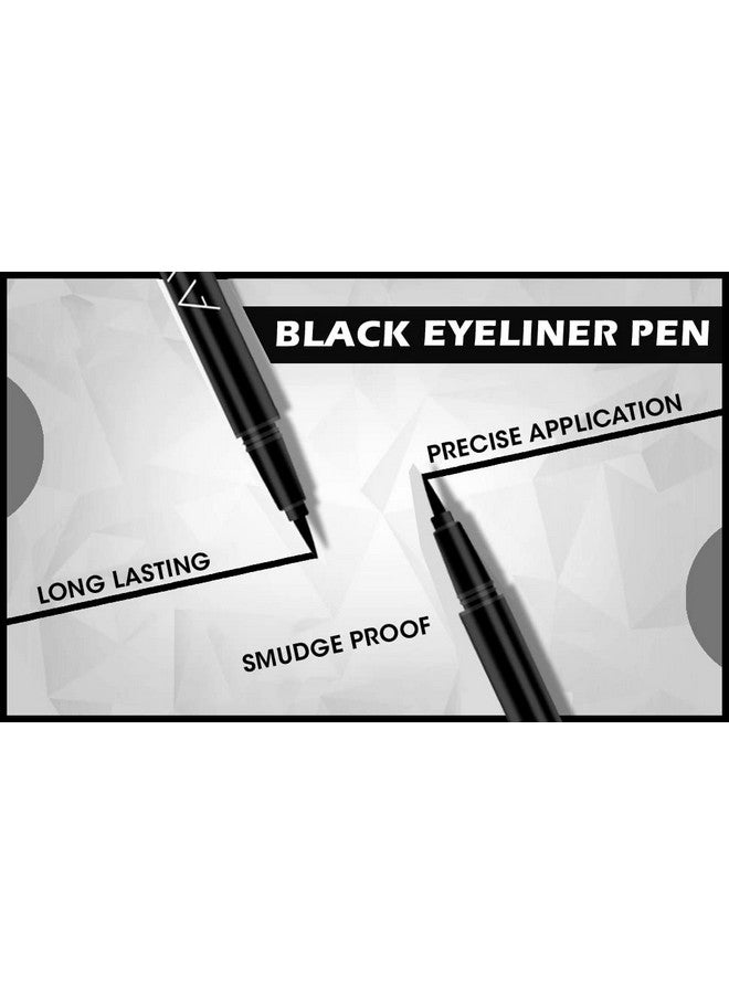 AYA Waterproof 24 Hours Long Lasting Eyeliner | Smudge Proof, Transfer Proof Eye Liner For Eye Makeup (Black) - Image 4