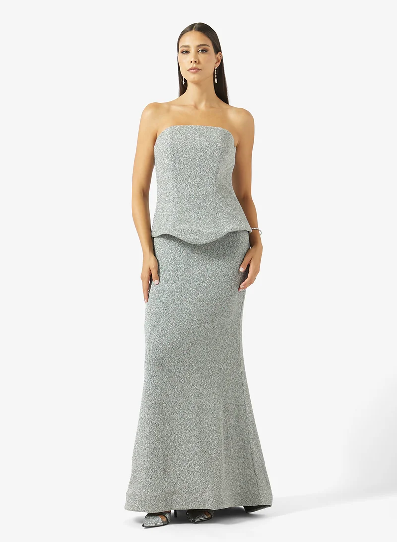 Akadia Fashion  MERMAID TAIL CORSET LAME DRESS for Women | Best Price UAE