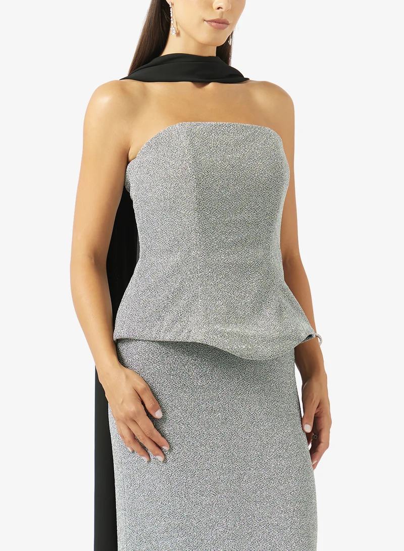 Akadia Fashion  MERMAID TAIL CORSET LAME DRESS for Women | Best Price UAE