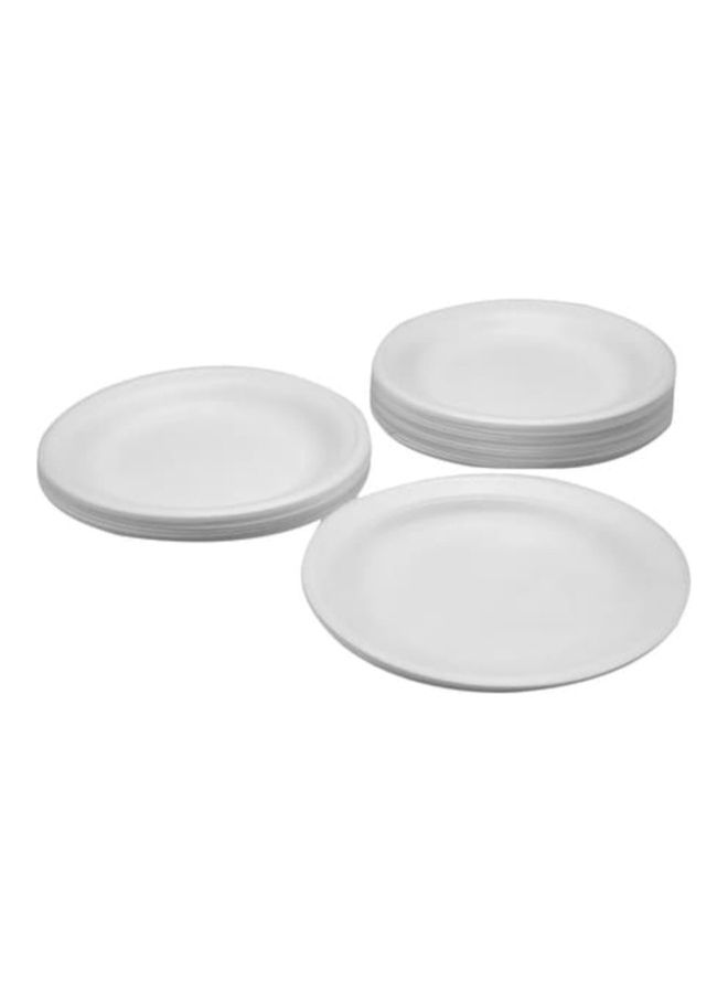 Falcon Foam Plate 9 Inch 1 Pack x 25 Pieces White - Image 3