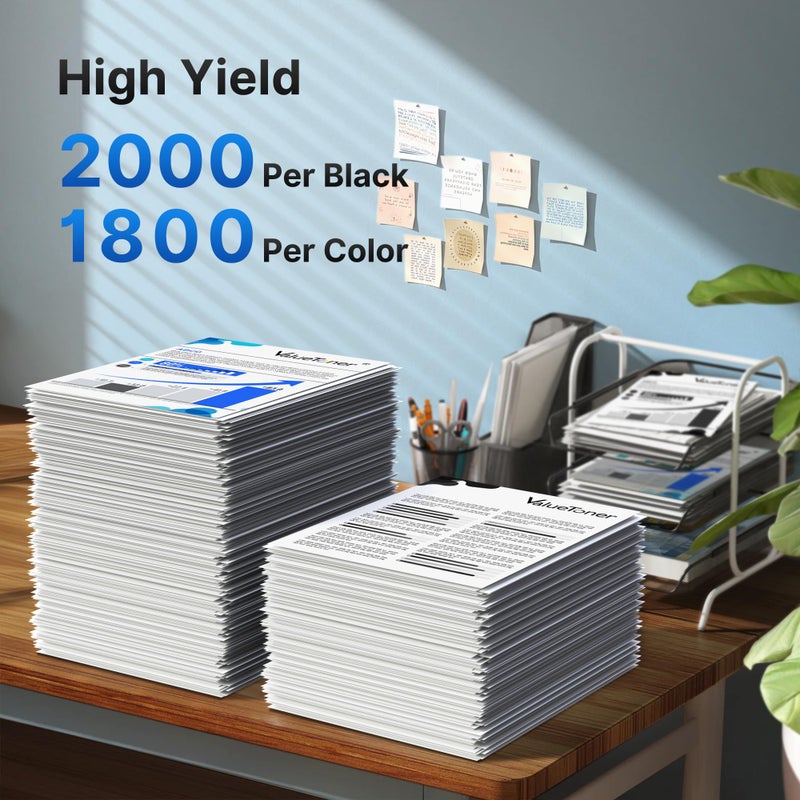 Valuetoner خراطيش حبر 210A 4 عبوات (مع شريحة) - بديل لخراطيش حبر HP 210A 210X لطابعة HP Color LaserJet Pro MFP 4301fdw، MFP Pro 4301fdn 4201dw 4201dn 4301 4201 سلسلة الطابعات W2100A - Image 3