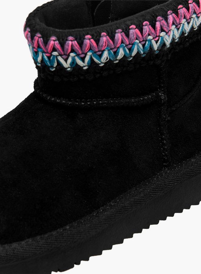 JUNIORS Girls' Zip Closure Ankle Boots - Image 4