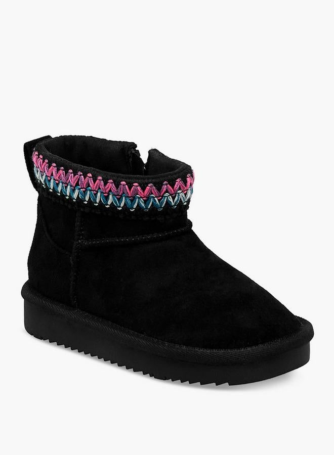 JUNIORS Girls' Zip Closure Ankle Boots - Image 2