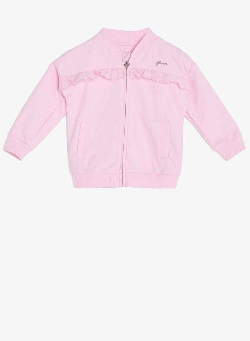 GUESS Infant Logo Zip Through Hoodie - Image 4