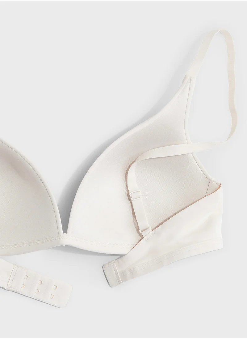 اتش اند ام Padded Non-Wired Microfibre Bra