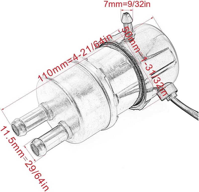 Wivplex 12V Petrol Fuel Pump for Motorcycles - Image 2