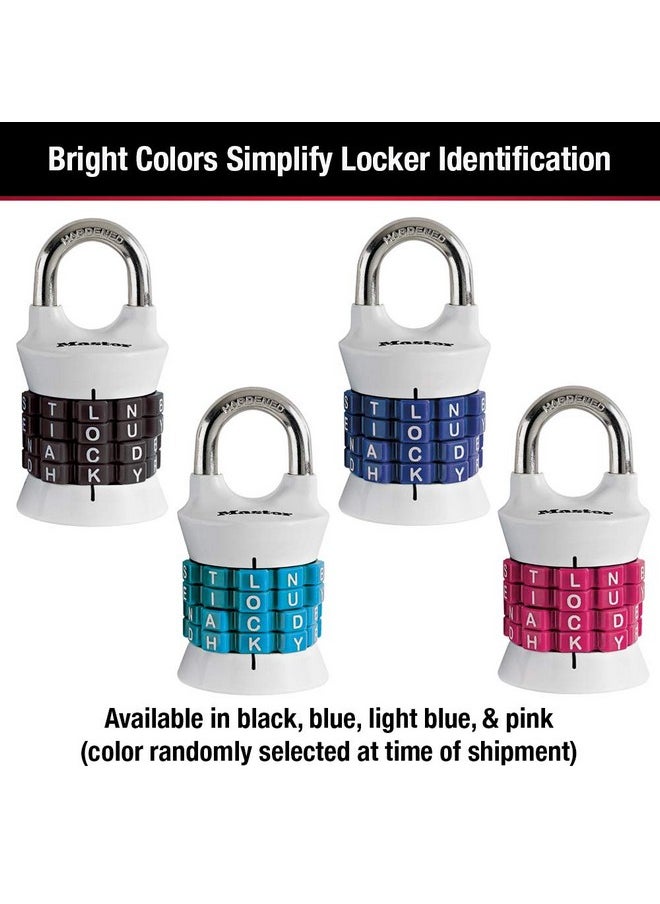 Master Lock Master Lock Word Combination Lock, Set Your Own Word Lock for Gym and School Lockers, Colors May Vary, 1535DWD  - Image 3